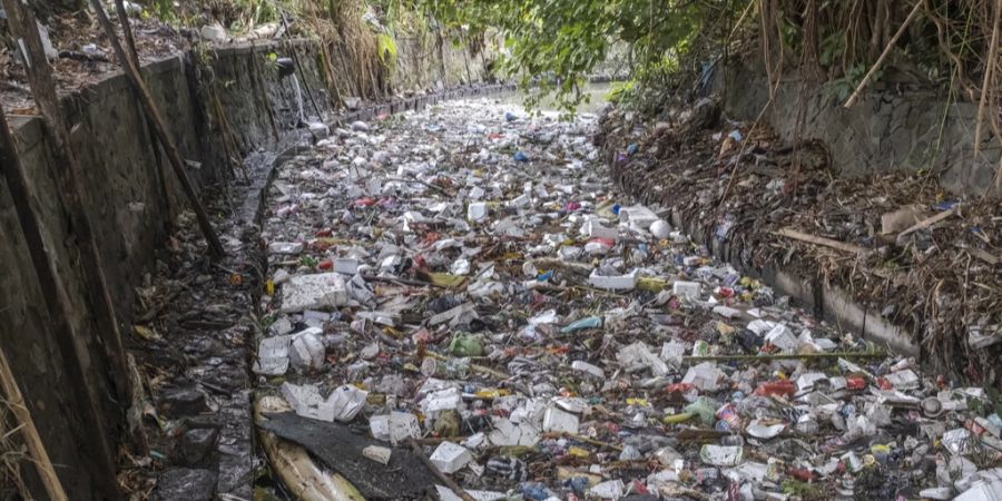 plastik indonesien säuberung fluss