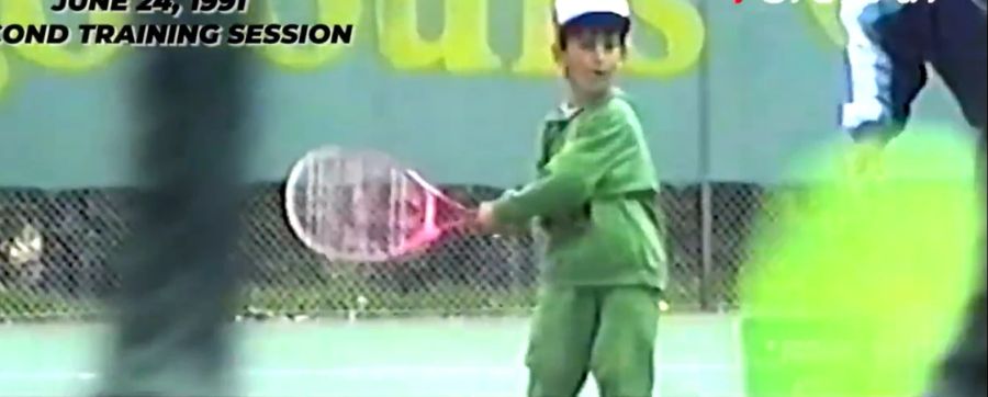 Schon als Vierjähriger schlug Novak Djokovic die ersten Bälle.