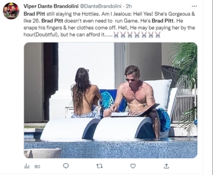 Brad Pitt und seine Freundin Ines geniessen die Sonne in Mexiko.