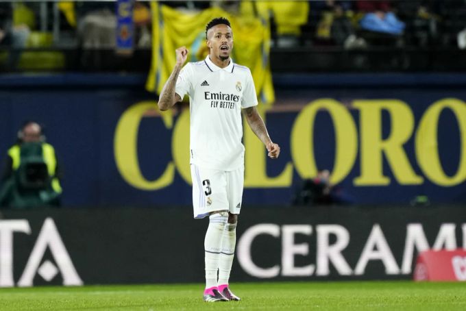Eder Militao erzielt den Ausgleich für Real Madrid. eder militao