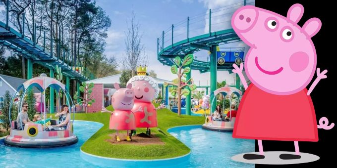 Die «Peppa Pig World» in New Forest, Hampshire (UK) begeistert nicht nur Hauptdarstellerin Peppa Wutz, sondern auch Premierminister Boris Johnson. Peppa Pig World