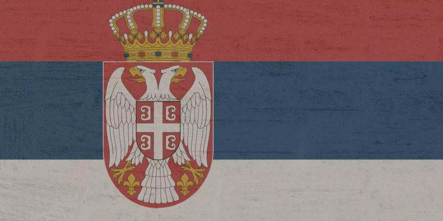 Serbien Flagge