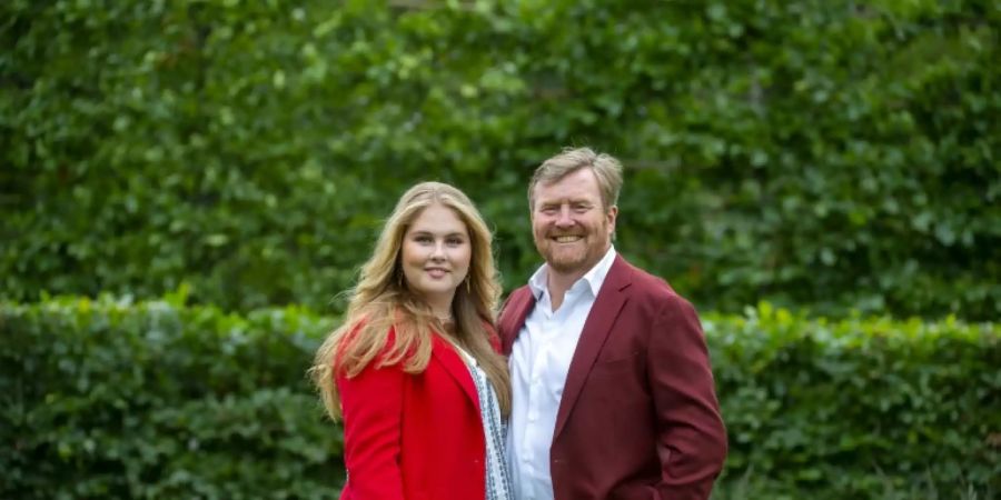 Kronprinessin Amalia und ihr Vater, König Willem-Alexander