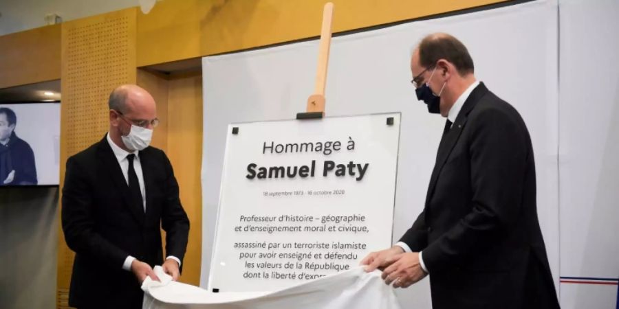 Regierungschef Castex (r.) und Bildungsminister Blanquer