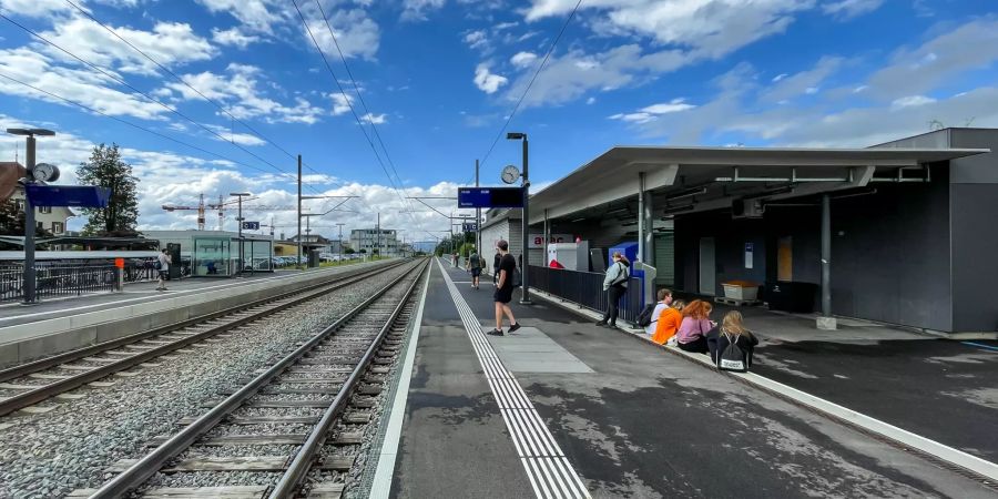 Der Bahnhof Reiden (LU).