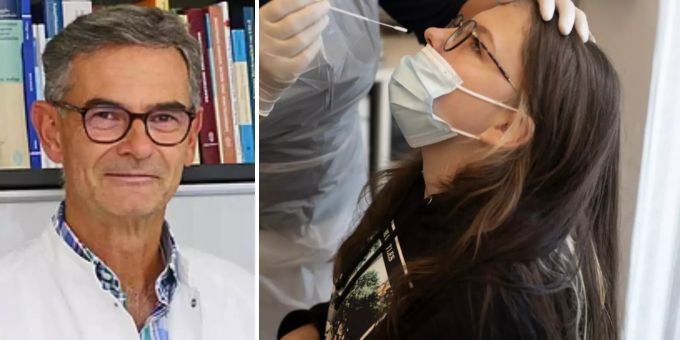Hausarzt Roman Würth bietet Jungen günstige Coronatests an. coronavirus