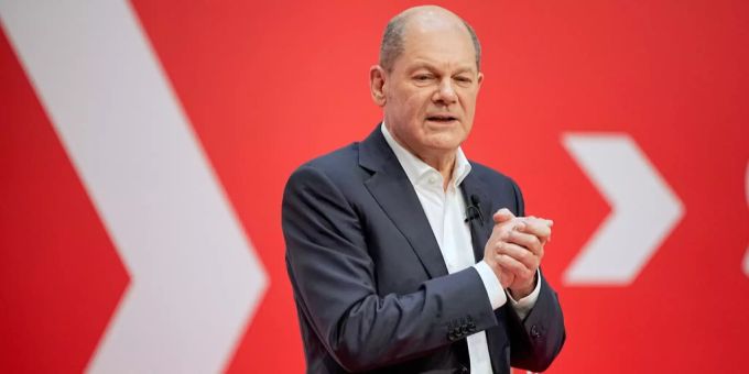 Bei SPD-Parteitagen - Scholz verkündet Ambitionen auf Wiederwahl