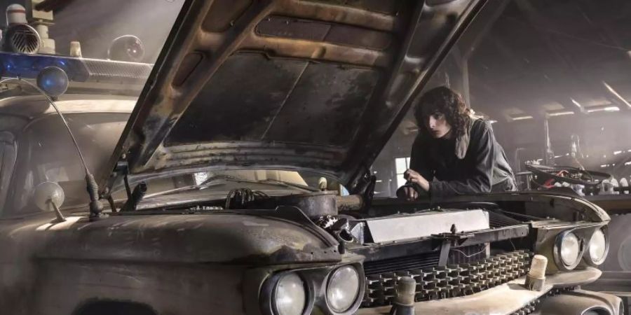 Finn Wolfhard als Trevor in einer Szene des Films «Ghostbusters: Legacy». Foto: -/Sony Pictures/dpa