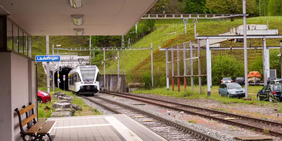 Der Bahnhof Läufelfingen.