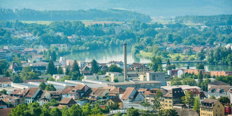 Blick auf die Gemeinde Klingnau.