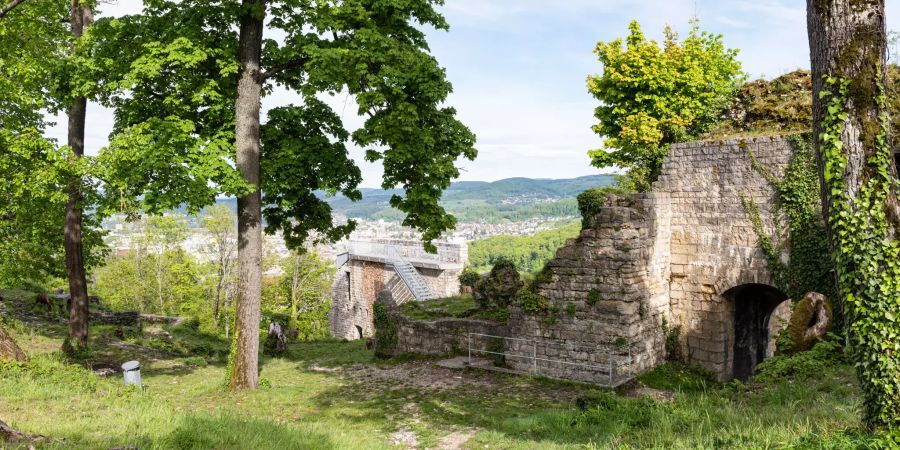 Die römischen Ruinen Wartenberg in Muttenz.