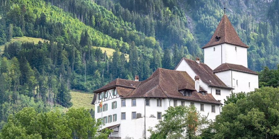 Das Schloss Wimmis im Kanton Bern.