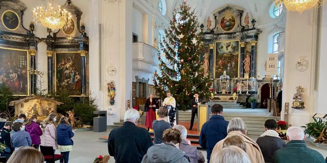 Ausschnitt aus dem Weihnachts-Fernsehgottesdienst