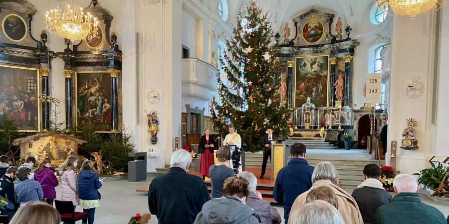 Ausschnitt aus dem Weihnachts-Fernsehgottesdienst