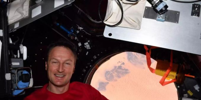 Matthias Mauerer, ESA Astronaut, an Bord der ISS. Foto: Mark T. Vande Hei/NASA/ESA/dpa Matthias Mauerer, ESA Astronaut, an Bord der ISS. Foto: Mark T. Vande Hei/NASA/ESA/dpa