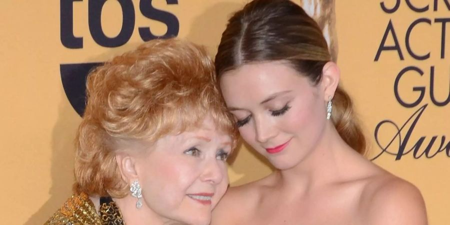 Debbie Reynolds (l.) und ihre Enkelin Billie Lourd.