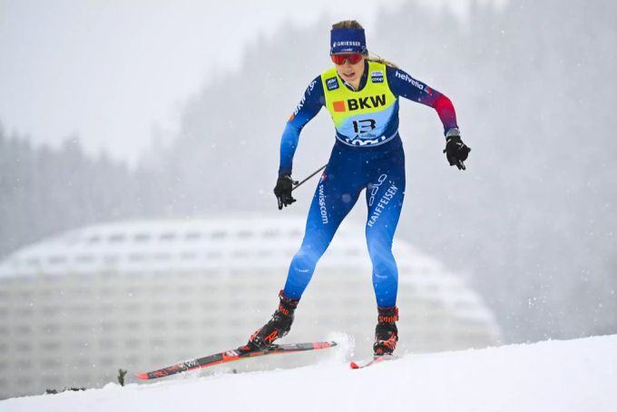 Für Laurien van der Graaff wird es der letzte Einsatz an der Tour de Ski. keystone