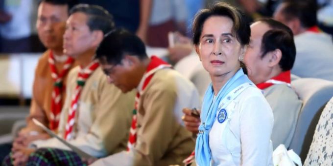 Aung San Suu Kyi im Jahr 2019 Aung San Suu Kyi im Jahr 2019