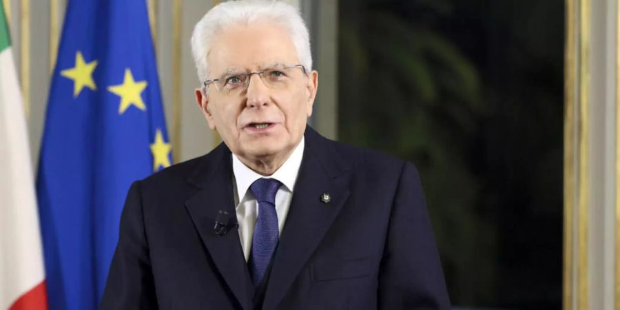 FILED - Am 24. Januar wird der Nachfolger für Italiens aktuellen Präsidenten Sergio Mattarella gewählt. Photo: Paolo Gia/Quirinal Press Office/ANSA via ZUMA Press/dpa - ATTENTION: editorial use only and only if the credit mentioned above is referenced in full