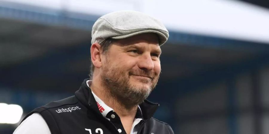 Fühlt sich in Köln wohl: FC-Coach Steffen Baumgart. Foto: Swen Pförtner/dpa