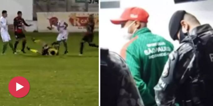 30 Jahre Haft? - Fussballer nach Tritt gegen Schiri auf Platz verhaftet