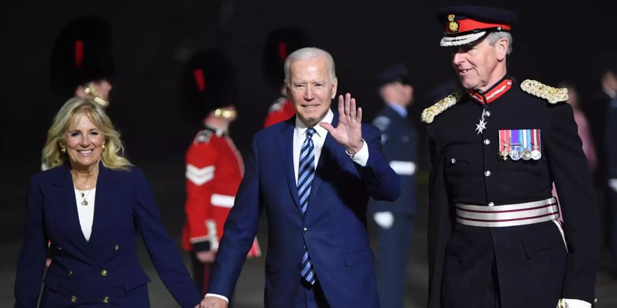 US President Biden arrives to Britain to attend the G7 summit