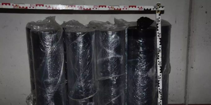 In diesen Plastikfolien wurden die Drogen geschmuggelt. Drogenring