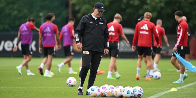 Urs Fischer beim Trainingsauftakt von Union Berlin. Urs Fischer