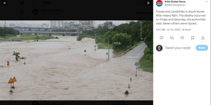 Heftige Regenfälle haben in Südkorea zu Überschwemmungen und Erdrutschen mit Toten geführt. Südkorea