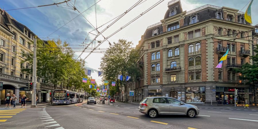 Die Kreuzung bei der Pilatusstrasse in der Stadt Luzern.