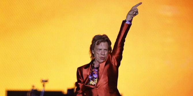 Mick Jagger bei Konzert