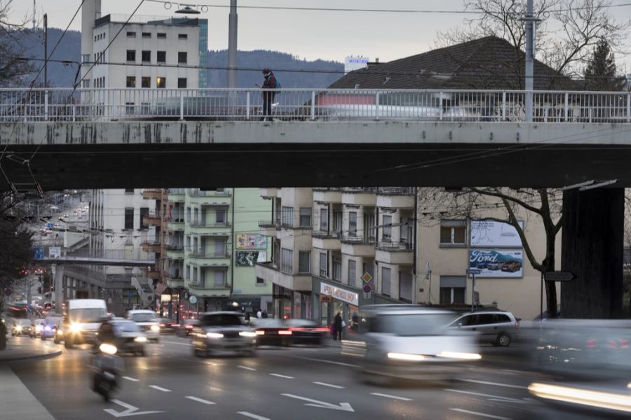 Rosengartenstrasse Rosengartenbrücke Verkehr Zürich