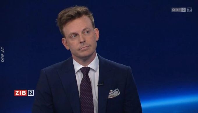Militäranalyst Franz-Stefan Gady im österreichischen Fernsehen. Franz-Stefan Gady