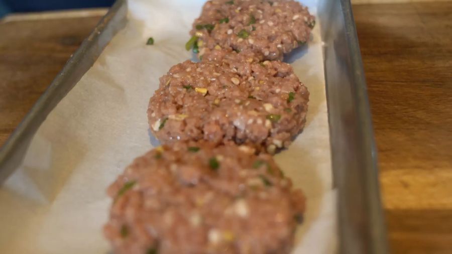 Schweinefleischburger in vegan