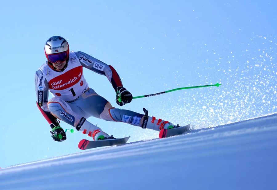 Für Henrik Kristoffersen aus Norwegen bleibt «nur» Platz drei.