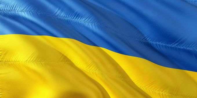 Ukrainische Flagge. flagge ukraine