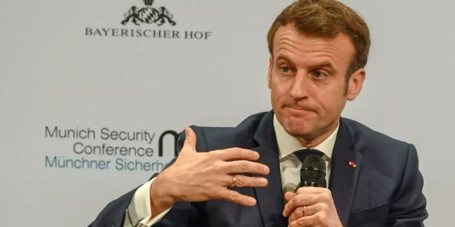 Macron beklagt auf Sicherheitskonferenz «Schwächung des Westens»