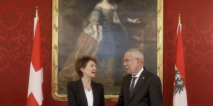 Bundespräsidentin Simonetta Sommaruga trifft den österreichischen Bundespräsidenten Alexander Van der Bellen.