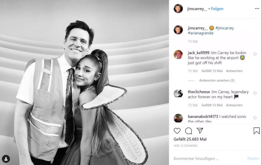 ariana grande jim carrey