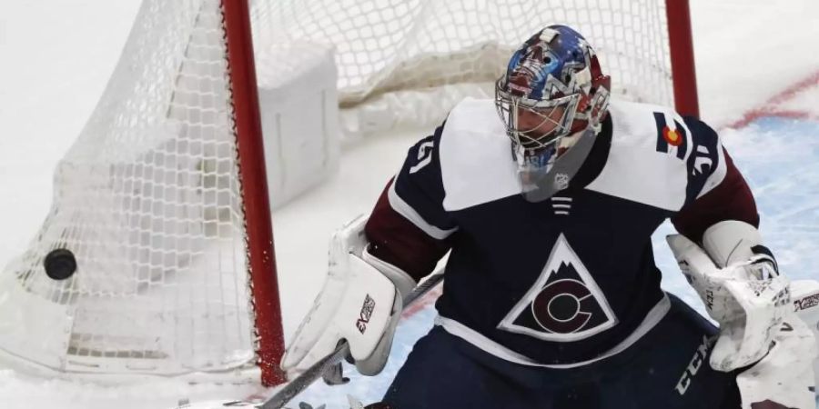 Torwart Philipp Grubauer zeigte eine starke Leistung für seine Colorado Avalanche. Foto: David Zalubowski/AP/dpa