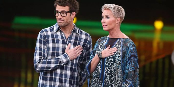 Daniel Hartwich und Sonja Zietlow moderieren das «Dschungelcamp» und die «Dschungelshow». (Bild von Juli). dschungelcmap