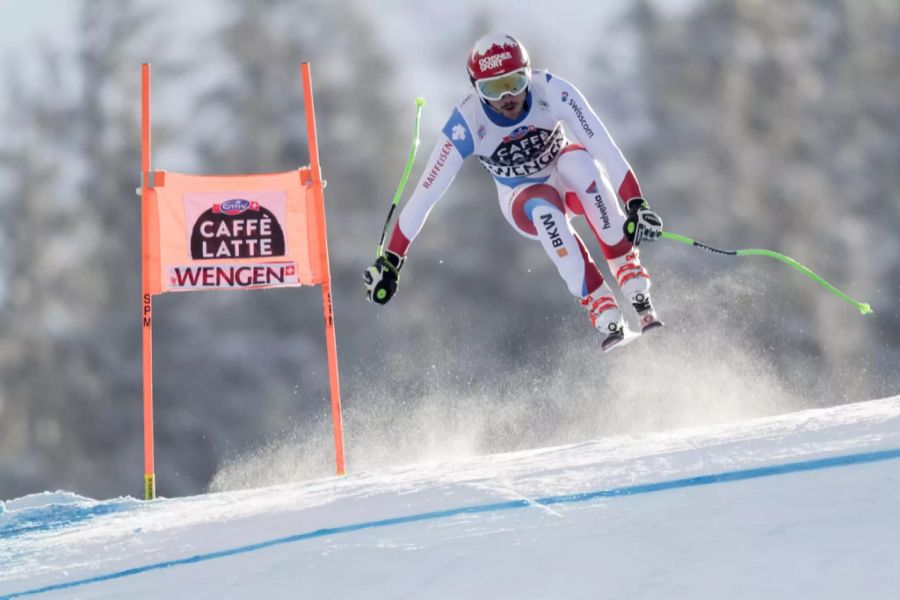 Carlo Janka zeigt über weite Strecken eine starke Fahrt in Wengen BE