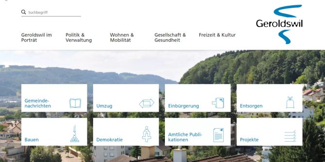 Neue Webseite Geroldswil