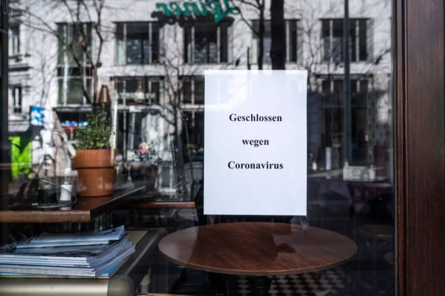 Ein Restaurant bleibt wegen des Coronavirus geschlossen.