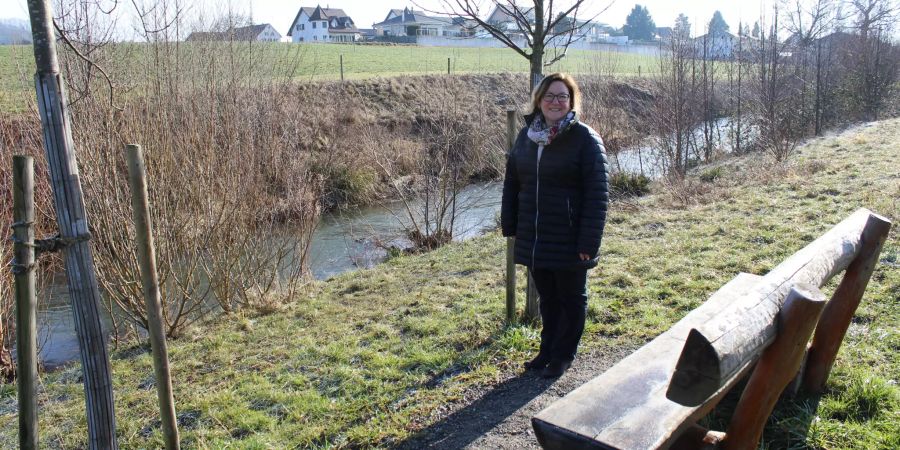 Sabina Vögtli, Gemeindeammann Hendschiken, an der Bünz.