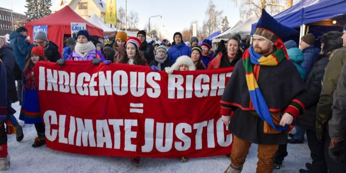 Das indigene Volk der Samen demonstriert mit Greta Thunberg für mehr Klimaschutz. Greta Thunberg