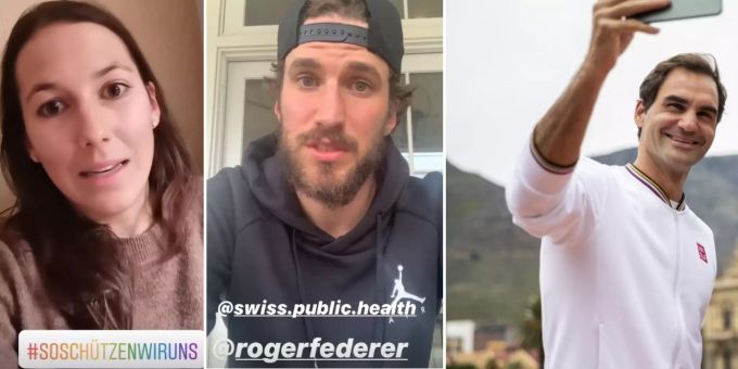 Holdener, Josi, Bobo - Stars antworten Federer auf Corona-Challenge