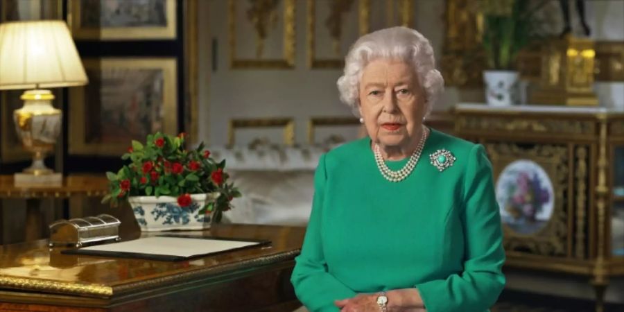 Königin Elizabeth II. bei ihrer Ansprache