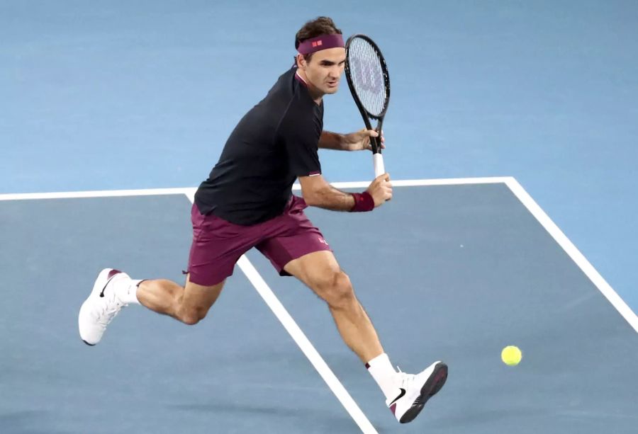 Roger Federer an den Australian Open im Januar 2020.