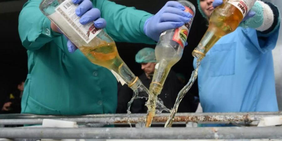 Wodka als Desinfektionsmittel